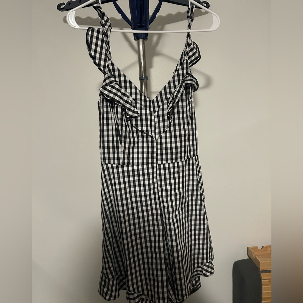 NEW Saks Fifth Avenue Checkered Romper